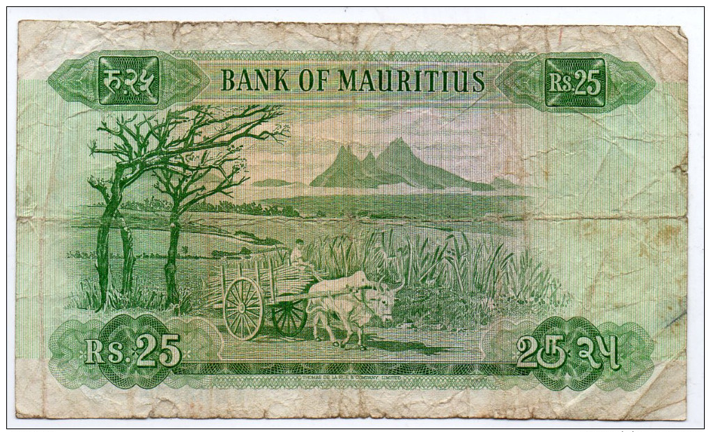 MAURITIUS : 25 Rupees 1967 (fine) - Maurice