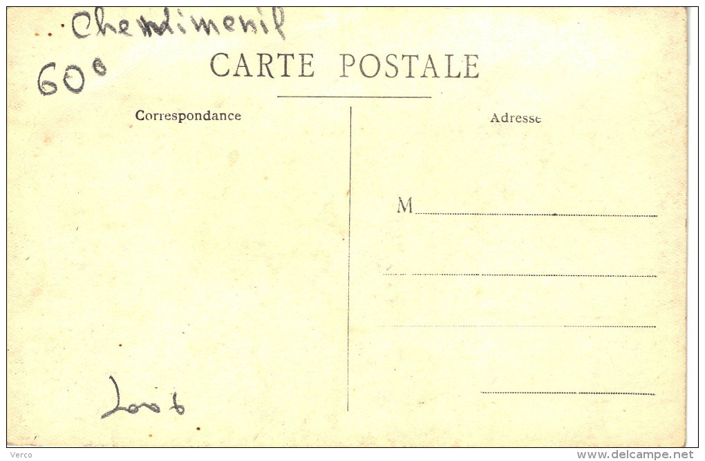 Carte Postale Ancienne De CHENIMENIL - Andere & Zonder Classificatie