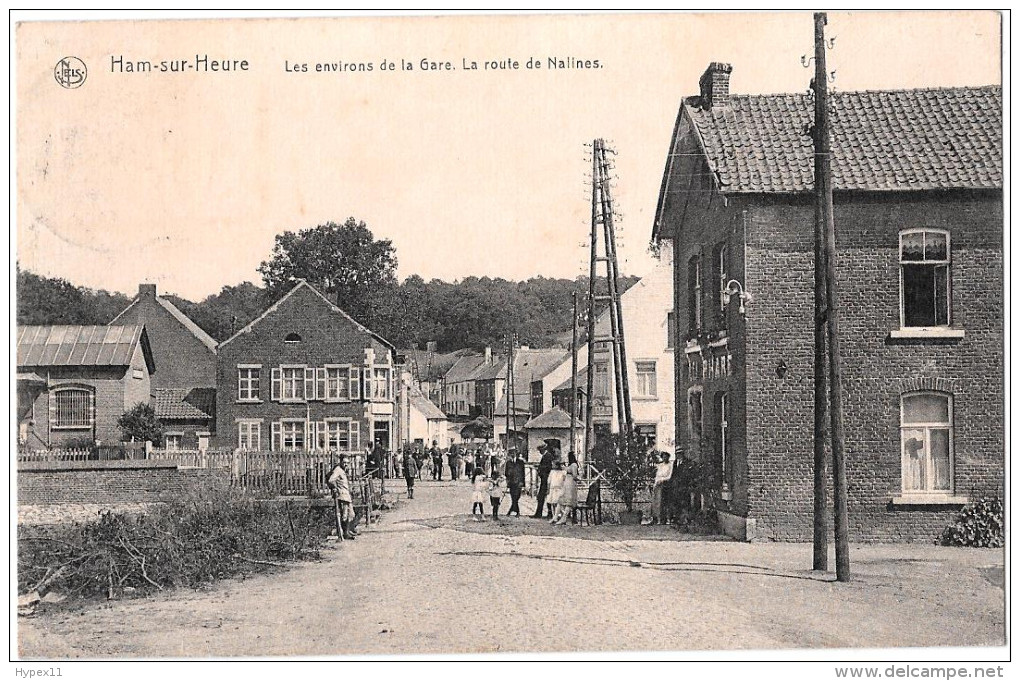 Ham Sur Heure Les Environs De La Gare La Route De Nalines Nalinnes  Au Phare 1920 Edition Alfred Frere Bon état - Ham-sur-Heure-Nalinnes