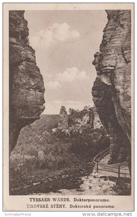 AK Böhmische Schweiz Tyssaer Wände Doktorpanorama Tissaer Tissa Tyssa Tisa Steny A Tetschen Bodenbach Decin Eulau Jilove - Sudeten