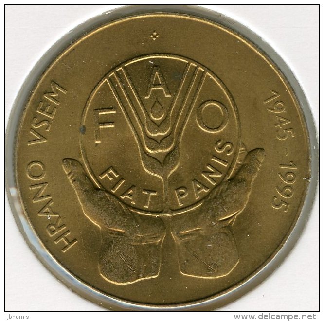 Slovénie Slovenia 5 Tolarjev 1995 50 Ans De La FAO UNC KM 21 - Slovenia