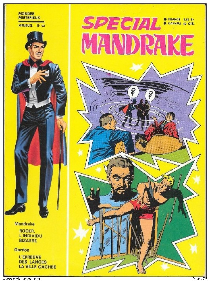 Spécial MANDRAKE- N°92-éditions Des Remparts-1971--TBE - Mandrake