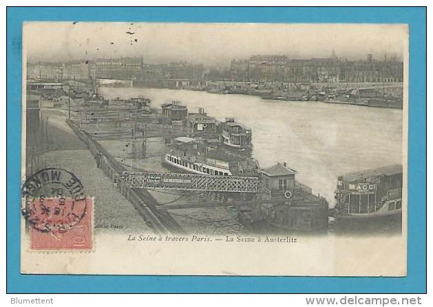 CPA Série LA SEINE A TRAVERS PARIS - La Seine à Austerlitz - La Seine Et Ses Bords