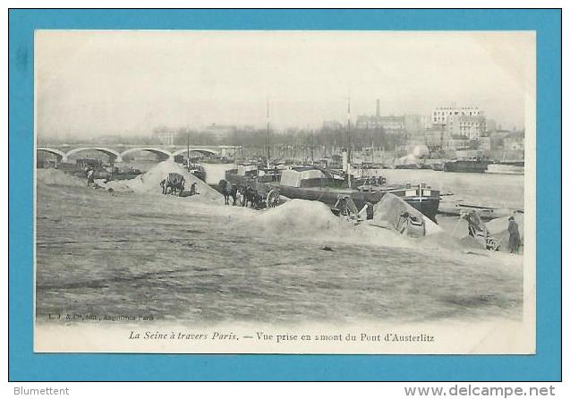 CPA Série LA SEINE A TRAVERS PARIS - Vue Prise En Amont Du Port D'Austerlitz - El Sena Y Sus Bordes