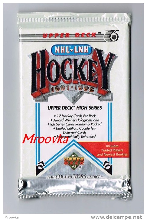 New !!!!  NHL -  LNH Hockey Cards 1991 - 1992 - 12 Players Cards - 12 Cartes De Joueurs - Paquets