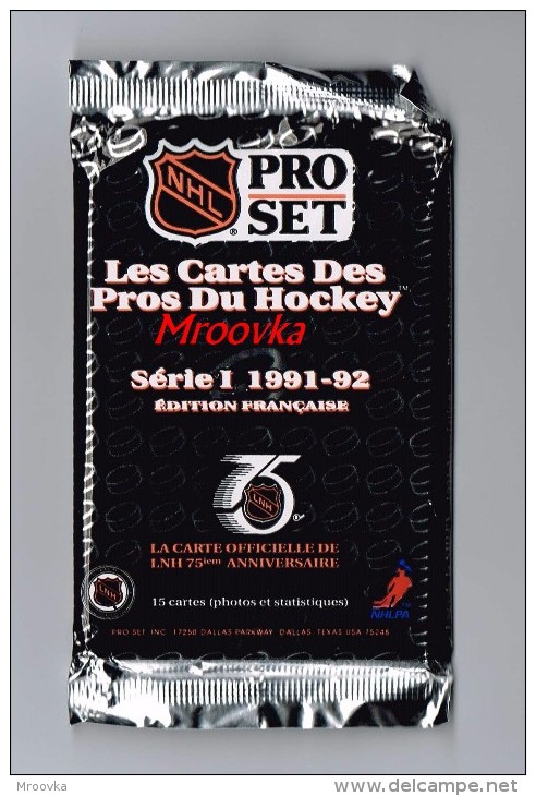 New !!!!  NHL -  Pro Set - Les Cartes Des Pros Du Hockey - Série I 1991-1992 - 15 Carte - Pacchetti