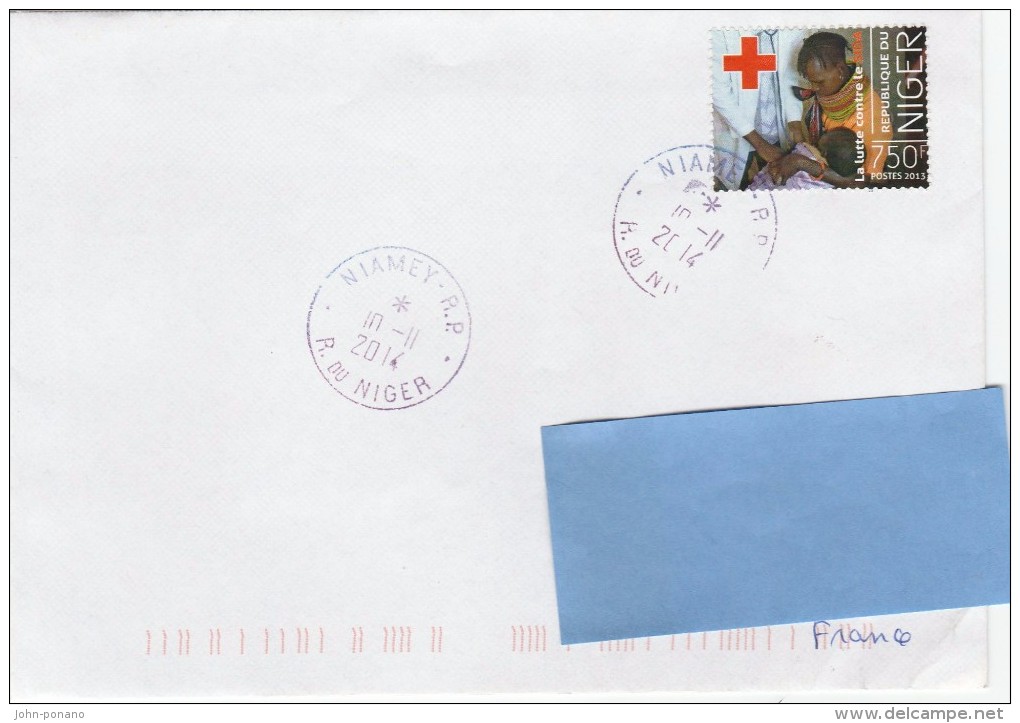 Z3] Enveloppe Cover NIGER Lutte Contre Le SIDA Fighting AIDS Croix-rouge Red Cross Docteur Consultation Doctor Enfant - Other & Unclassified