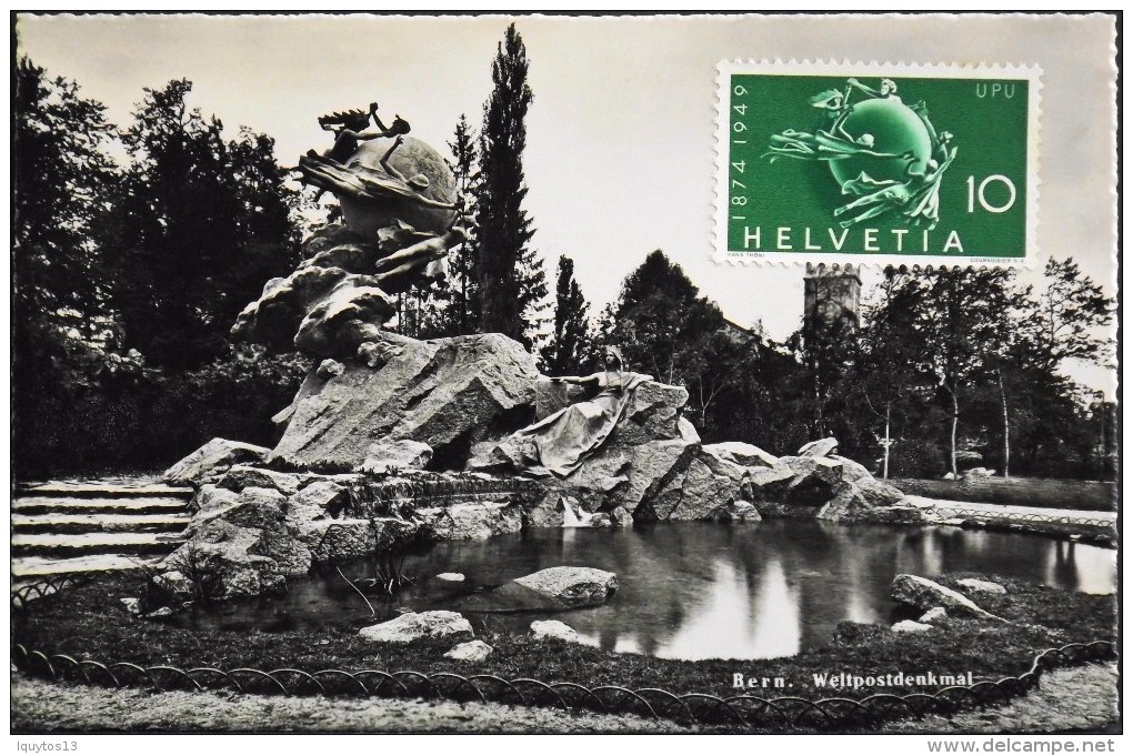 C.P.S.M. - SUISSE - BERNE - Monument De L'Union Postale Universelle - Affr. Du Timbre UPU De 1949 - TBE - - UPU (Union Postale Universelle)