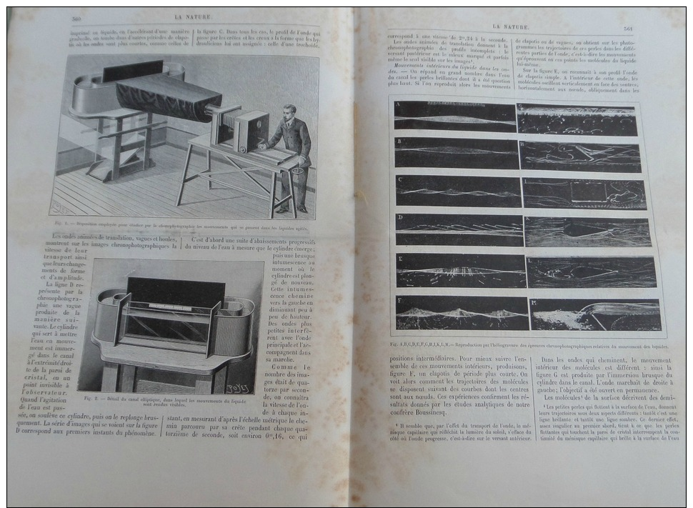 LA NATURE1893N°1040:ERUPTION ETNA 1892/FONTAINE-OZILLAC REFUGE SOUTERRAIN/CERF-VOLANT GEANT/ECLPISE SOLAIRE