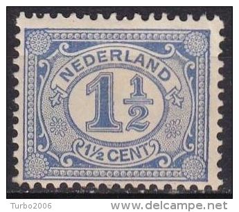 1899-1913 Cijfer Zegels  1½ Cent Ultramarijn NVPH 52 Ongestempeld - Unused Stamps