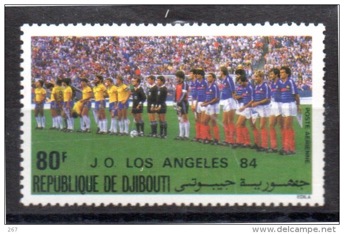 DJIBOUTI     PA 212   * *   Jo 1984    Football  Soccer Fussball - Ungebraucht