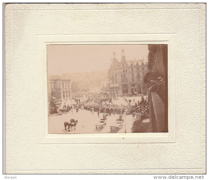 Photo Sur Carton 1897 Suisse Zurich Fête Gymnastique - Anciennes (Av. 1900)