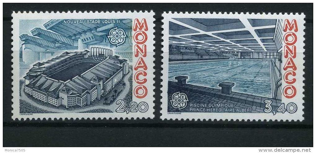 MONACO  ( POSTE )  :  Y&T  N°  1565/1566  TIMBRES  NEUFS  SANS  TRACE  DE  CHARNIERE  ,  A  VOIR . - Nuevos