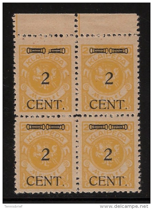 Memel, 1923, Nr. 176, Einheit, Mi. 80.- , Postfrisch #4612 - Memelgebiet 1923