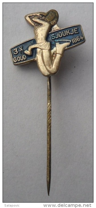 Figure Skating - SJOUKJE GOUD 1964. Holland Netherlands PINS BADGES   Z - Patinage Artistique