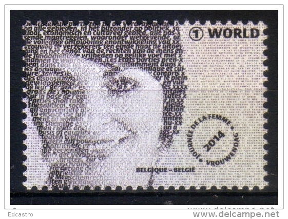 BELGIUM BELGIQUE 2014. INTERNATIONAL DAY OF THE WOMAN - Unused Stamps
