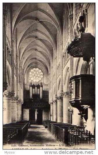 76  AUFFAY Interieur De L'Eglise Les Orgues - Auffay