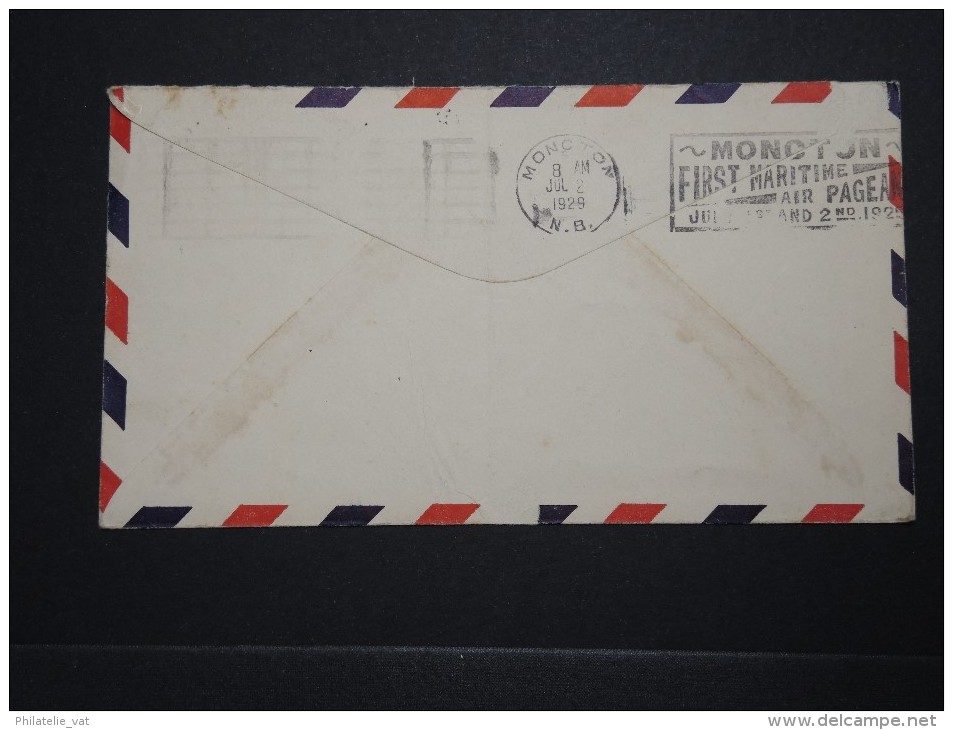 ETATS UNIS - Enveloppe ( Avec Pli ) " Second Flight Via Air Mail Charlottetown -Moncton En 1929 - A Voir - Lot P14548 - Marcophilie