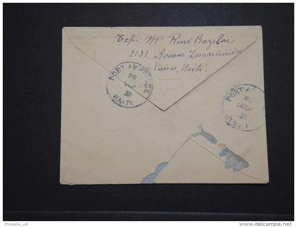 HAITI - Enveloppe En Recommandée Pour Paris Via New York En 1933 - A Voir - Lot P14552 - Haïti