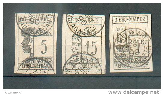 DS 86 - YT 6-7-8 Obli - Used Stamps