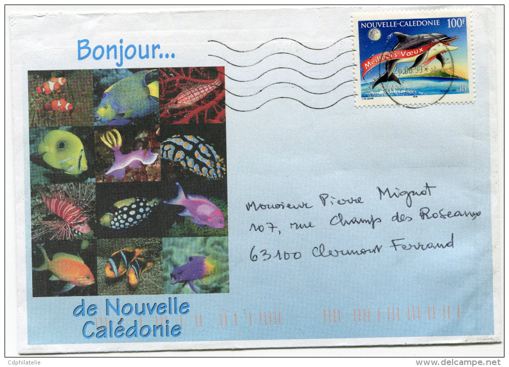 NOUVELLE-CALEDONIE LETTRE DEPART NOUMEA-MAGENTA 26-8-99 POUR LA FRANCE - Used Stamps