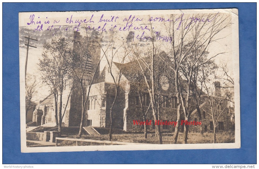 Cpa Photo RPPC - SAINT CLOUD , Minn - The Church - 1919 - Autres & Non Classés