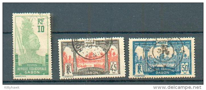 GAB 302 - YT 83-86-87 Obli - Used Stamps