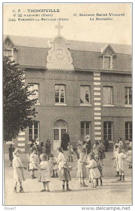 27  THIBOUVILLE  -- HARCOURT    MAISON  SAINT  VINCENT   LA  RECEATION - Harcourt