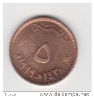 OMAN   5 BAISA   ANNO 1999 UNC - Oman