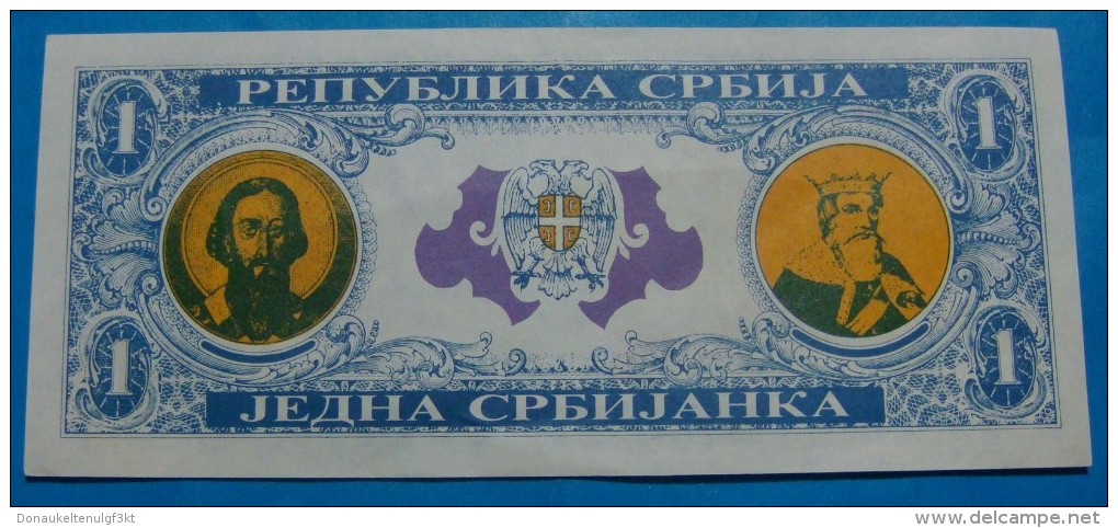 PREFIX *&#916;C* - 1 SRBIJANKA 1991 UNC, RARE. - Serbie