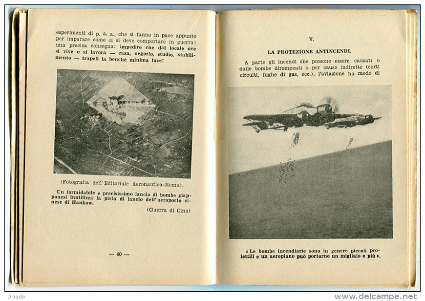 LIBRO VADEMECUM DI PROTEZIONE ANTIAEREA GENERALE A. BRONZUOLI EDITRICE RISPOLI ANONIMA NAPOLI ANNO 1939 - Weltkrieg 1939-45