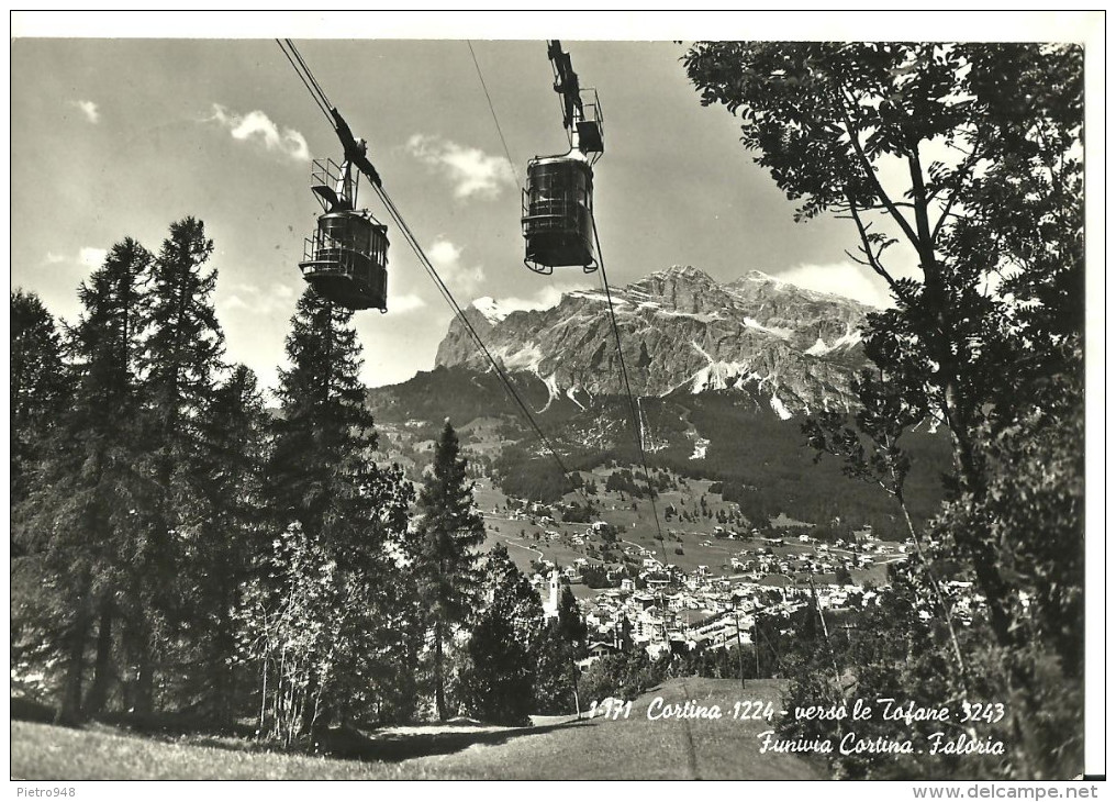 Cortina D'Ampezzo (Belluno) Funivia Cortina - Faloria, Al Tergo "XXXI Congresso Di Esperanto" 10-16 Settembre 1960 - Esperanto