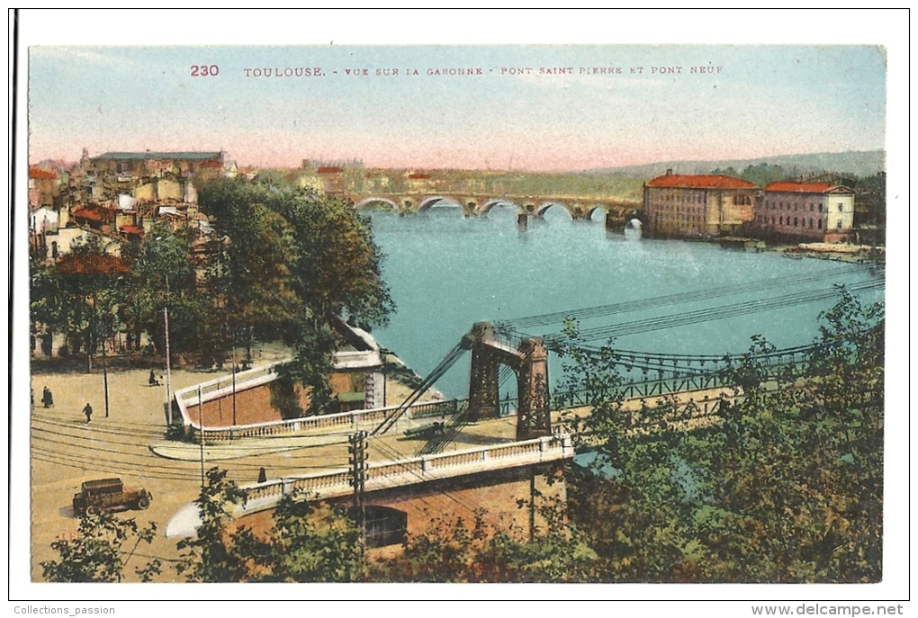 Co, 31, Toulouse, Vue Sur La Garonne, Pont Saint Pierre Et Pont Neuf - Toulouse