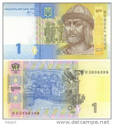 UKRAINE 1 Hryvnia 2006 P-116c UNC Bird    Eagle - Ucraina