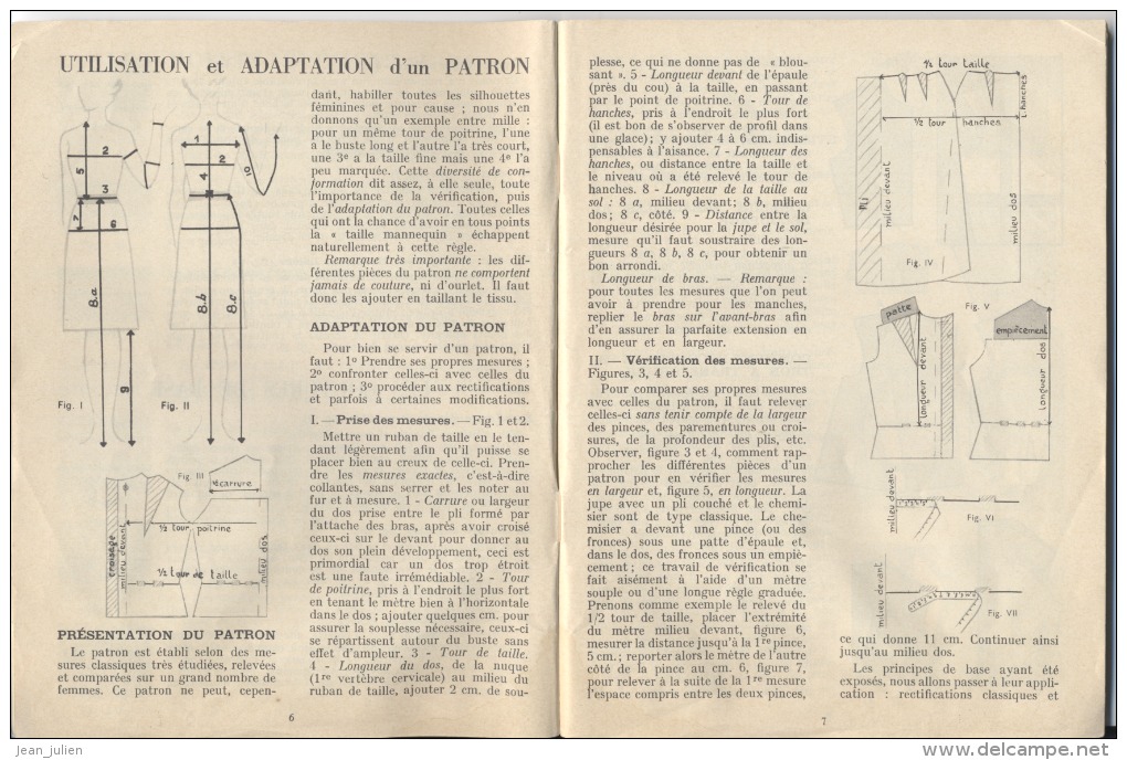 JE SERAI COUTURIERE  -   " Modes Et Travaux "  -  Editions BOUCHERIT -  6 Scans - Patrons