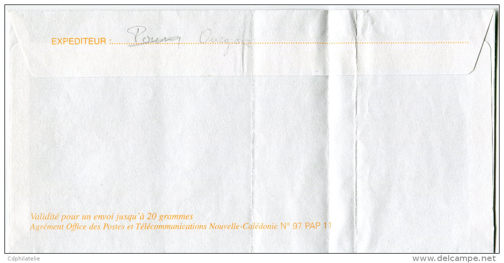 NOUVELLE-CALEDONIE LETTRE DEPART OUEGOA 7-9-2001 POUR LA FRANCE - Covers & Documents