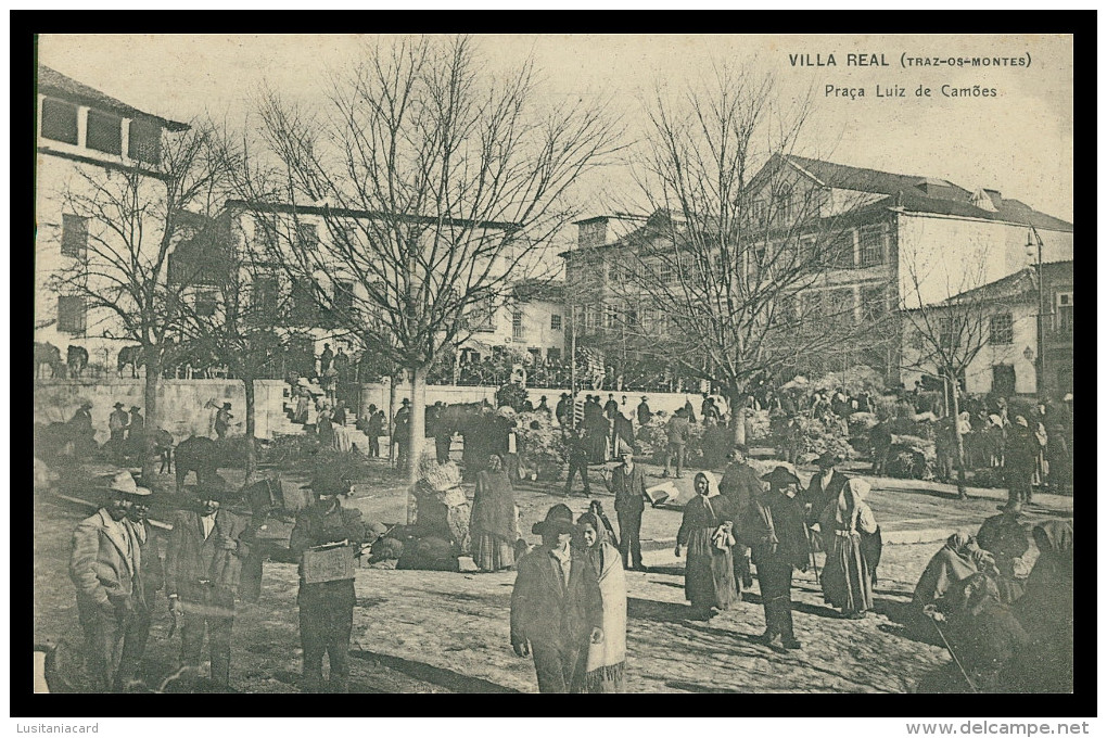 VILA REAL - FEIRAS E MERCADOS - Praça Luiz De Camões  Carte Postale - Vila Real