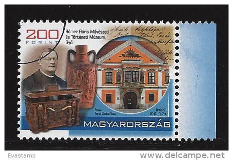 HUNGARY-2015. SPECIMEN - Treasures Of Hungarian Museums - Flóris Rómer Museum Of Art And History In Gy&#337;r - Used Stamps