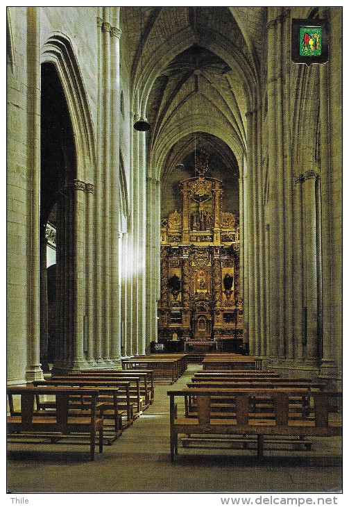 NAJERA - Santa Maria La Real - Interior De La Iglesia - La Rioja (Logrono)