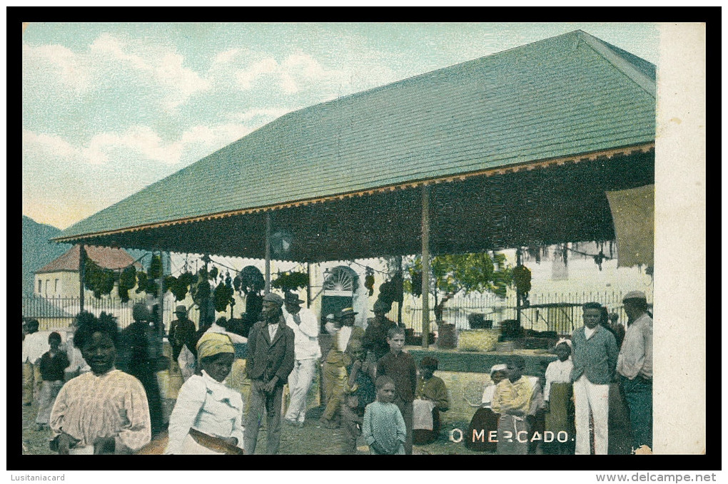 SÃO VICENTE -FEIRAS E MERCADOS -  O Mercado ( Ed. Thornton Bros. Nº 4003) Carte Postale - Kaapverdische Eilanden