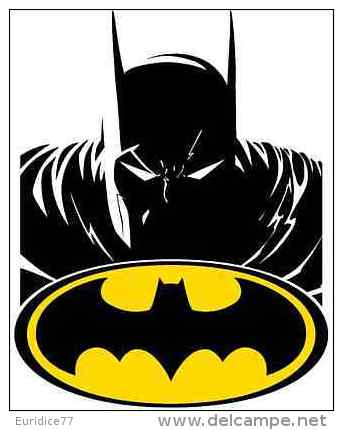 Batman Cartoon Sticker 13x8 Cm. Aprox. - Otros & Sin Clasificación