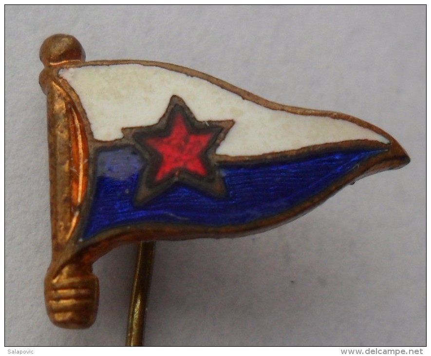 YUGOSLAVIA - Marine Ship Yachting Flag Nautical  PINS BADGES   Z - Vela