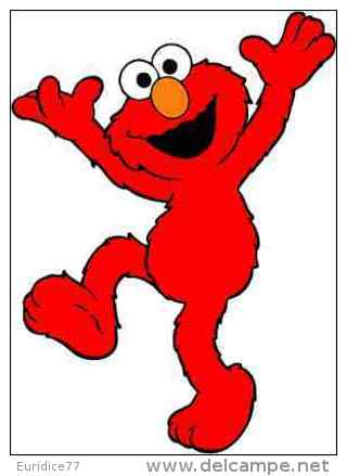 Sesame Street Elmo Dance Cartoon Sticker 13x10 Cm. Aprox. - Altri & Non Classificati