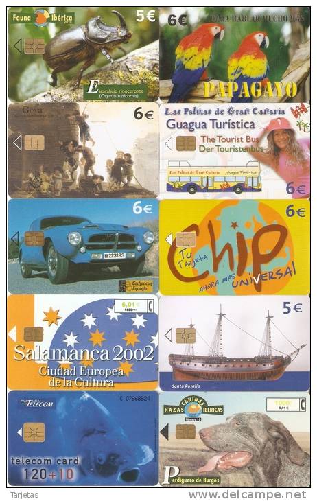 ¡¡OFERTA!! LOTE DE 60 TARJETAS DIFERENTES DE DIVERSOS PAISES: SUDAFRICA-SINGAPORE-ESPAÑA-OMAN, ETC - Colecciones