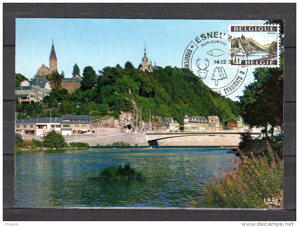 Carte Maximum De 1968 " VALLEE DE L'OURTHE ". N° YT 1481. Parfait état. CM - 1961-1970