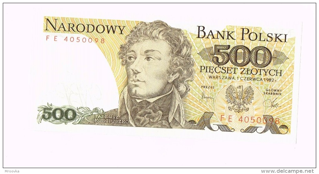 500 Zloty - Tadeusz Kosciuszko - Pologne - Poland - Autres & Non Classés