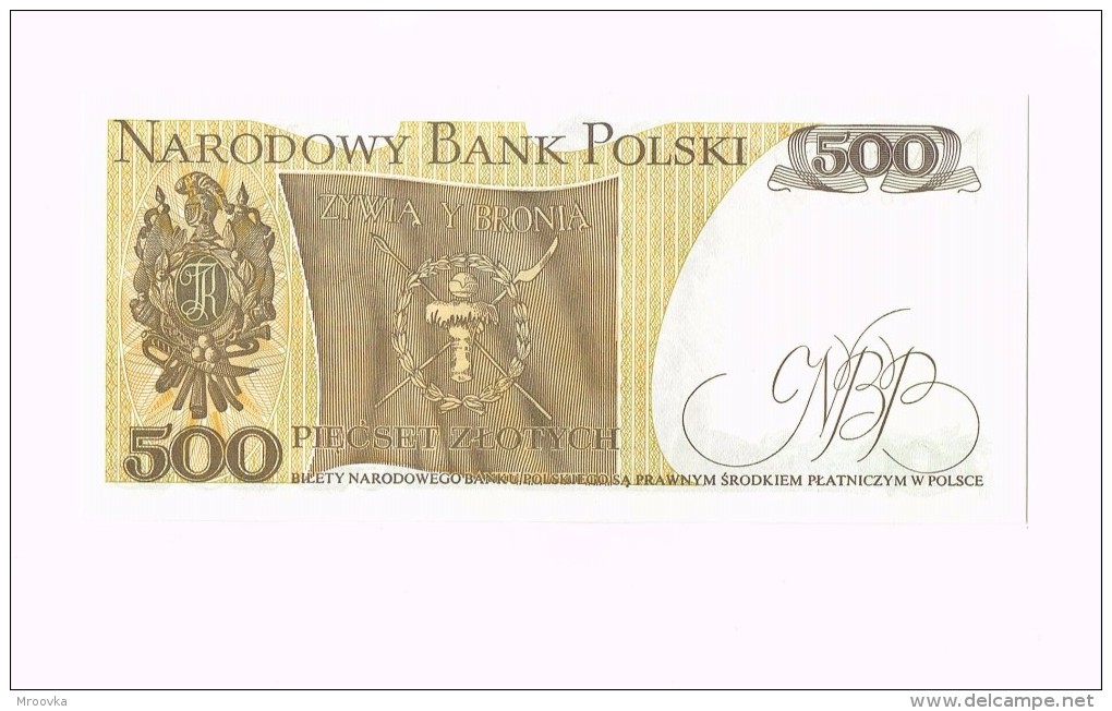 500 Zloty - Tadeusz Kosciuszko - Pologne - Poland - Otros & Sin Clasificación