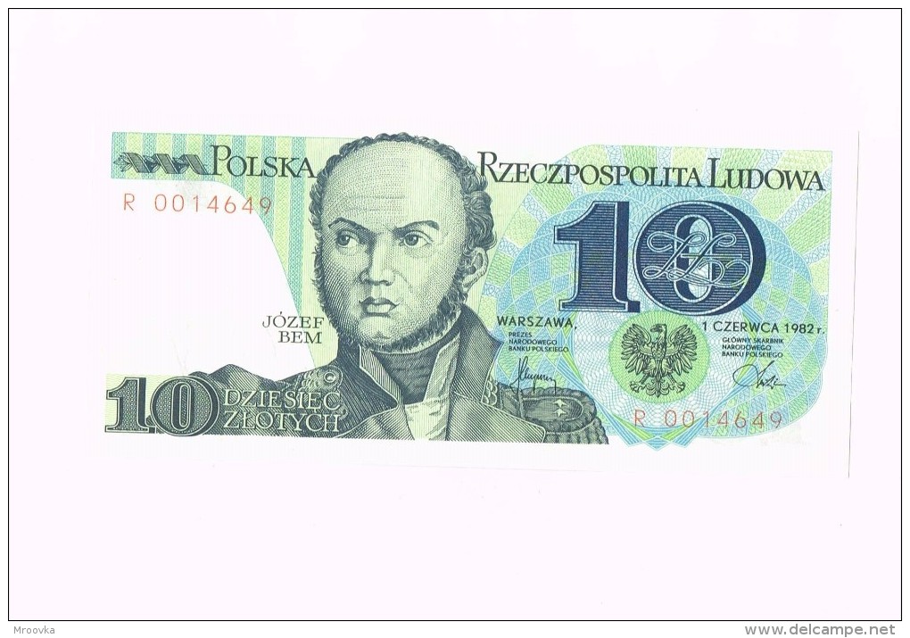 10 Zloty - Jozef Bem - Pologne - Poland - Poland