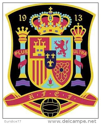 Spain National Team Soccer Football Sticker 13x10 Cm. Aprox. - Altri & Non Classificati