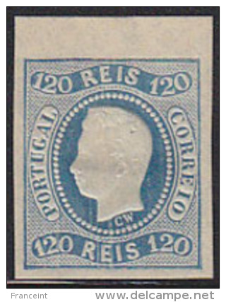 Portugal King Luiz 120 Reis Imperforate  Proof. MNH. - Unused Stamps